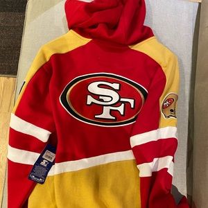 San Francisco 49ers zip up men's hoodie, brand new with tags, size medium.